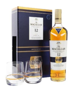 The Macallan 12 Year Old Double Cask W/ 2 Official Glasses
