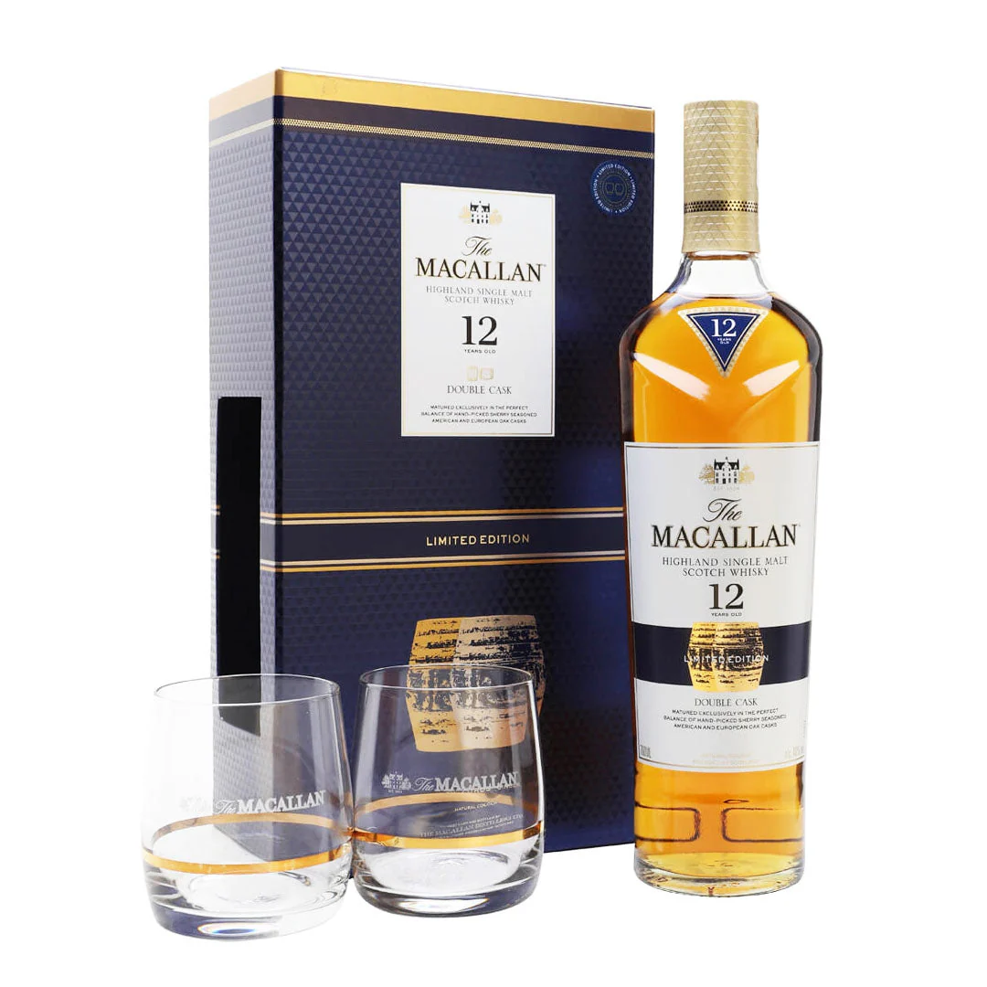 TheMacallan12YearOldDoubleCaskW2OfficialGlasses